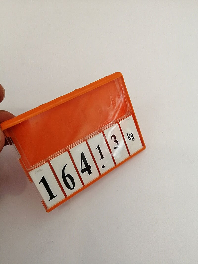 FİYAT KASETİ RAKAMLI (75X55) Ürün Etiketi, İsimlik Etiket Kaseti Rakamları Değişebilen