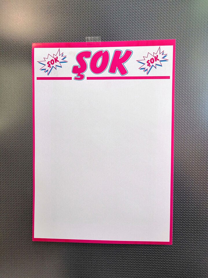 İNDİRİM BASKILI A4 ETİKET ADET Poster Etiket Kağıt Etiket A4 Boyutunda İndirim Etiketi Satış Etiketi Karton Kağıt Etiket