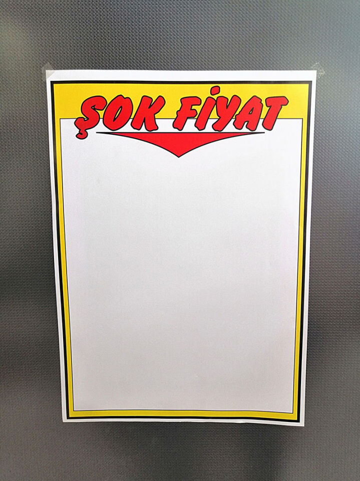 İNDİRİM BASKILI A3 ETİKET ADET Poster Etiket Kağıt Etiket A3 Boyutunda İndirim Etiketi Satış Etiketi Karton Kağıt Etiket