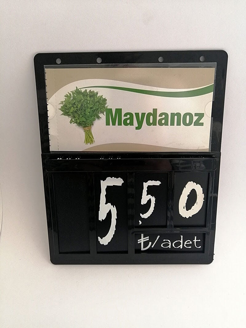 EKSPRESS MANAV ETİKETLİĞİ 17X21 SİYAH Manavlar için Resimli Etiketlik Sayı Değiştirilebilen Etiketlik Manavlar için