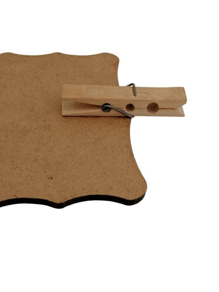 KARA TAHTA (11cm x H:7cm) KIVRIMLI MANDALLI (KALIN) Silinebilir Dekoratif Etiket ve Etiketlik PVC Siyah Etiket
