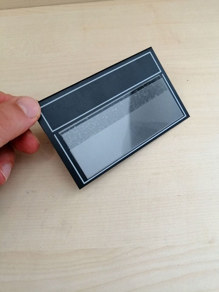 KARA TAHTA GEÇMELİ- PVCLİ (11,5cm x 6,5cm) Silinebilir Dekoratif Etiket ve Etiketlik PVC Siyah Etiket