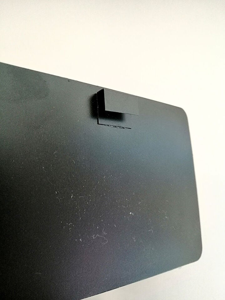 KARA TAHTA (13cm x 9cm) ÇİZGİLİ ASMA APARATLI Silinebilir Dekoratif Etiket ve Etiketlik PVC Siyah Etiket