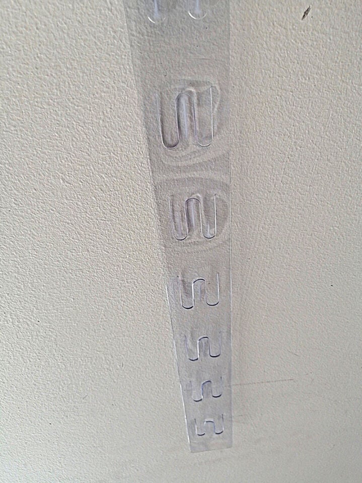 ÜRÜN ASMA ÇUBUĞU 10 ÇENGELLİ PVC ŞEFFAF 40X90