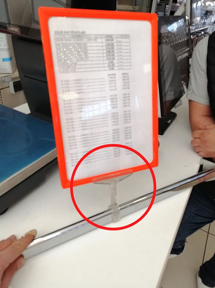 ÇERÇEVE ROT T-PARÇA Çerçeve Tutucu Parça Aparat