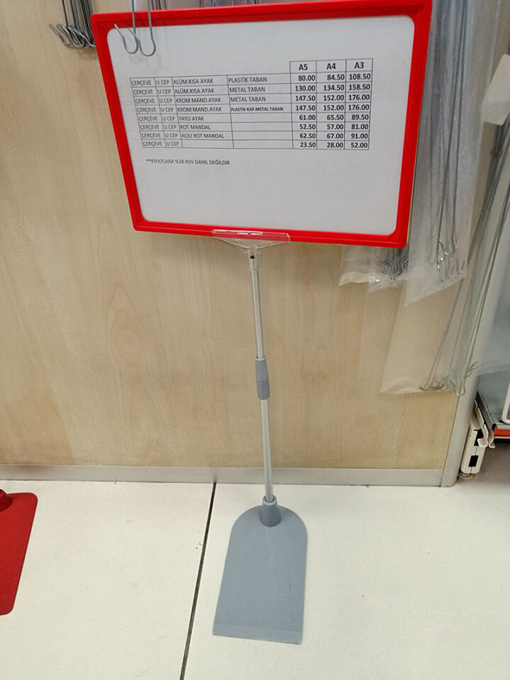 ÇERÇEVE TAŞIYICI PLASTİK TABAN Standart Ördek Taban Plastik Çerçeve Taşıyan Aparat