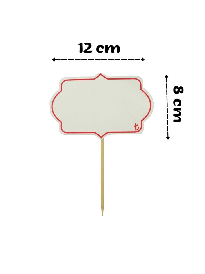 BEYAZ SİLİNEBİLİR SAPLAMALI 12XH:8CM MİHRACE CS-1666