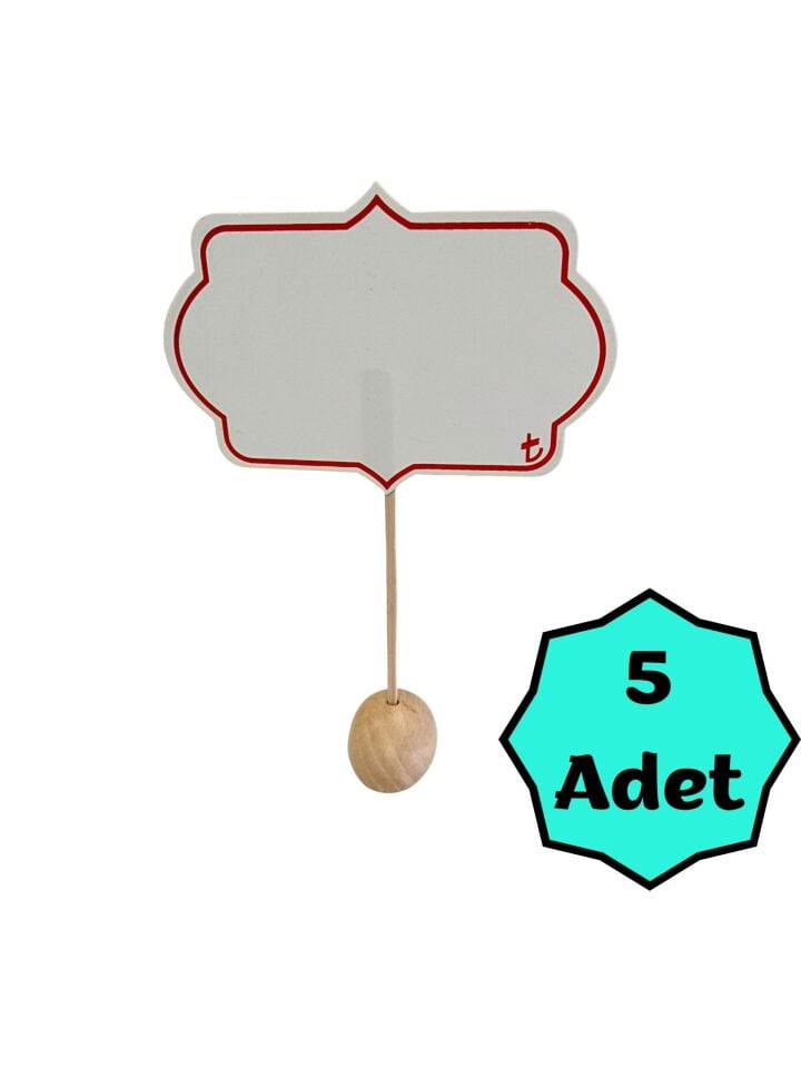 BEYAZ SİLİNEBİLİR SAPLAMALI 12XH:8CM MİHRACE CS-1666