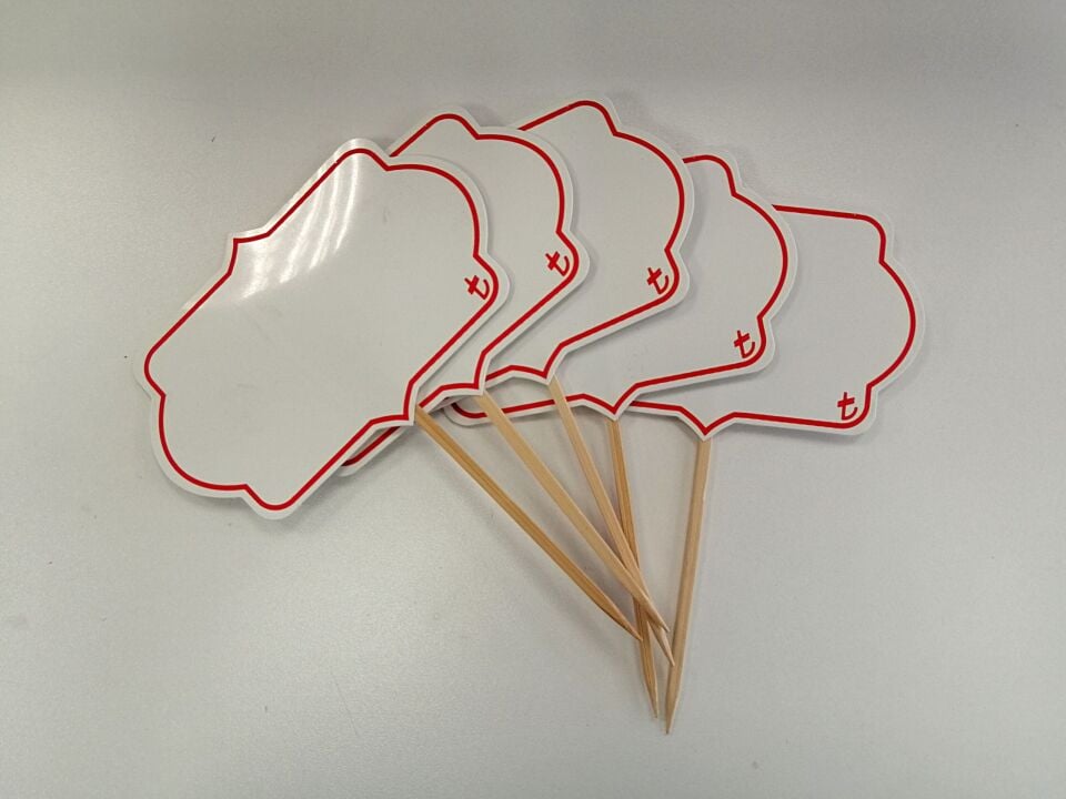BEYAZ SİLİNEBİLİR SAPLAMALI 12XH:8CM MİHRACE CS-1666