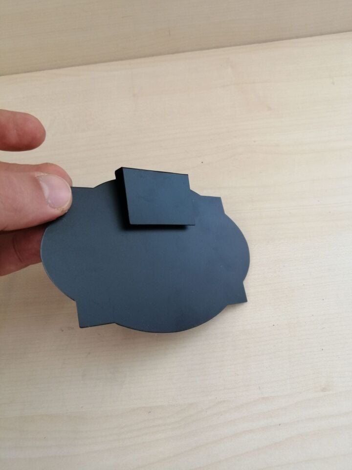 KARA TAHTA (12cm x H:8cm) GEÇME STANDART 1646 Silinebilir Dekoratif Etiket ve Etiketlik PVC Siyah Etiket