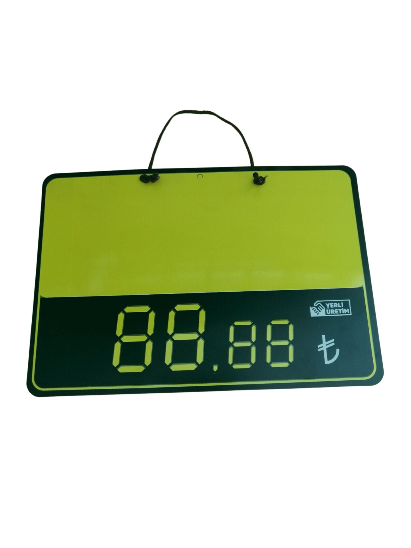 KARA TAHTA ‘EKO’ DİGİTAL (17cm x 25xm) Silinebilir Dekoratif Etiket ve Etiketlik PVC Siyah Etiket