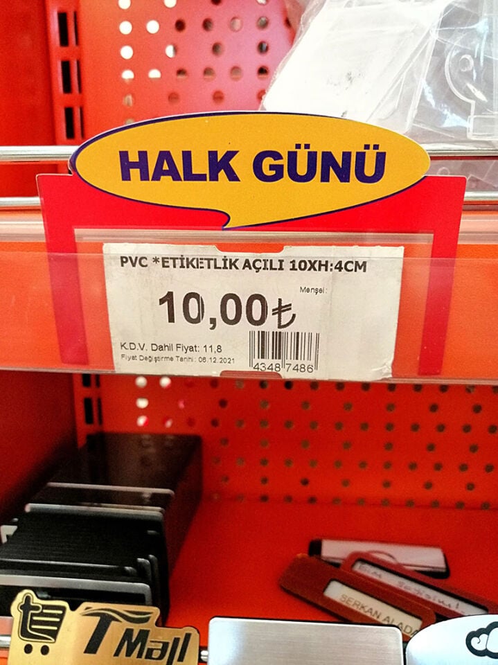 KULAKÇIK KAMPANYA ETİKETLERİ Raf Önü İkaz Etiketi Fiyat Etiketliği Uyarı Etiketi Bilgilendirme Etiketi
