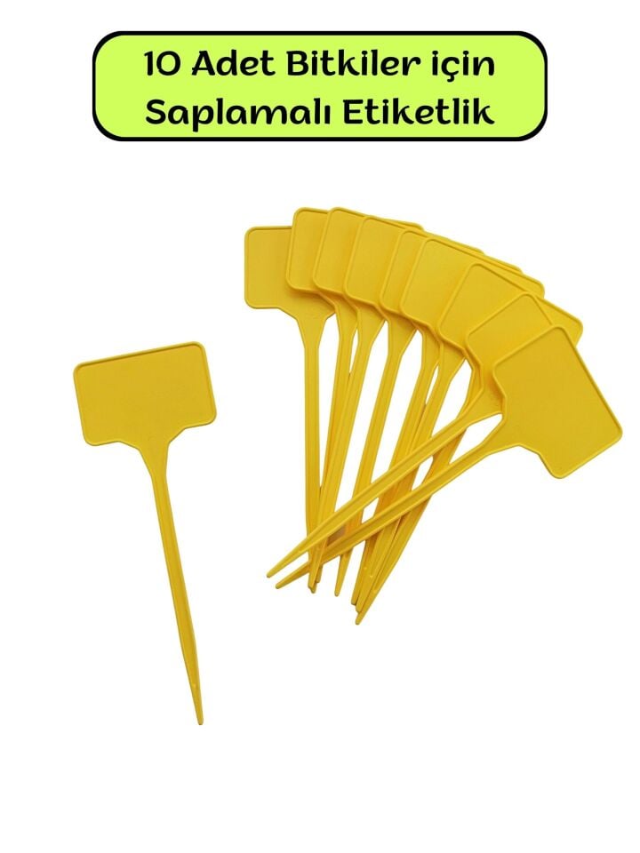 SAPLAMA ETİKETLİK BİTKİ SARI 10 ADET