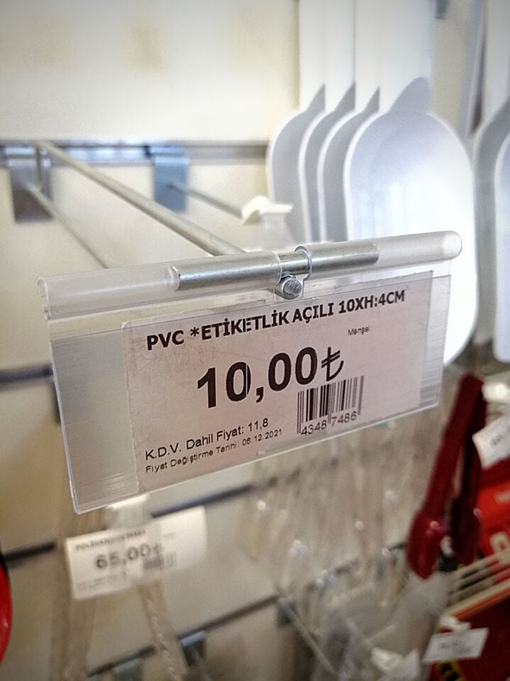 PVC ETİKETLİK ŞEFFAF (40X100)