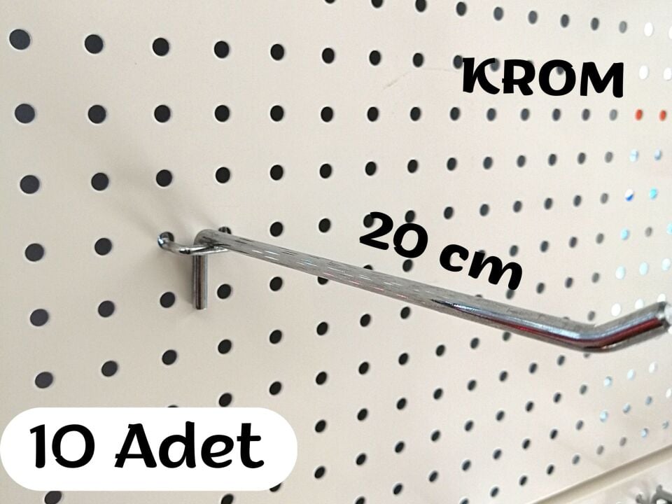 TEL ASKI DELİKLİ PANO (200X6) KROM