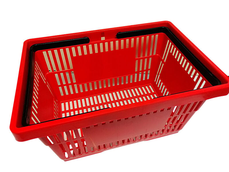 ALIŞVERİŞ SEPETİ 28LT Market Alışveriş Sepeti Çift Saplı Mağaza Ürün Taşıma Sepeti