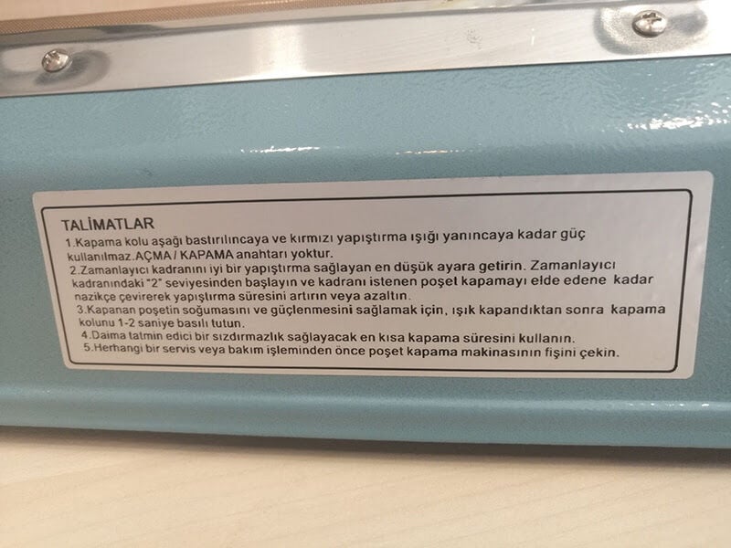 AVION POŞET AĞZI KAPATMA MAKİNASI 200MM