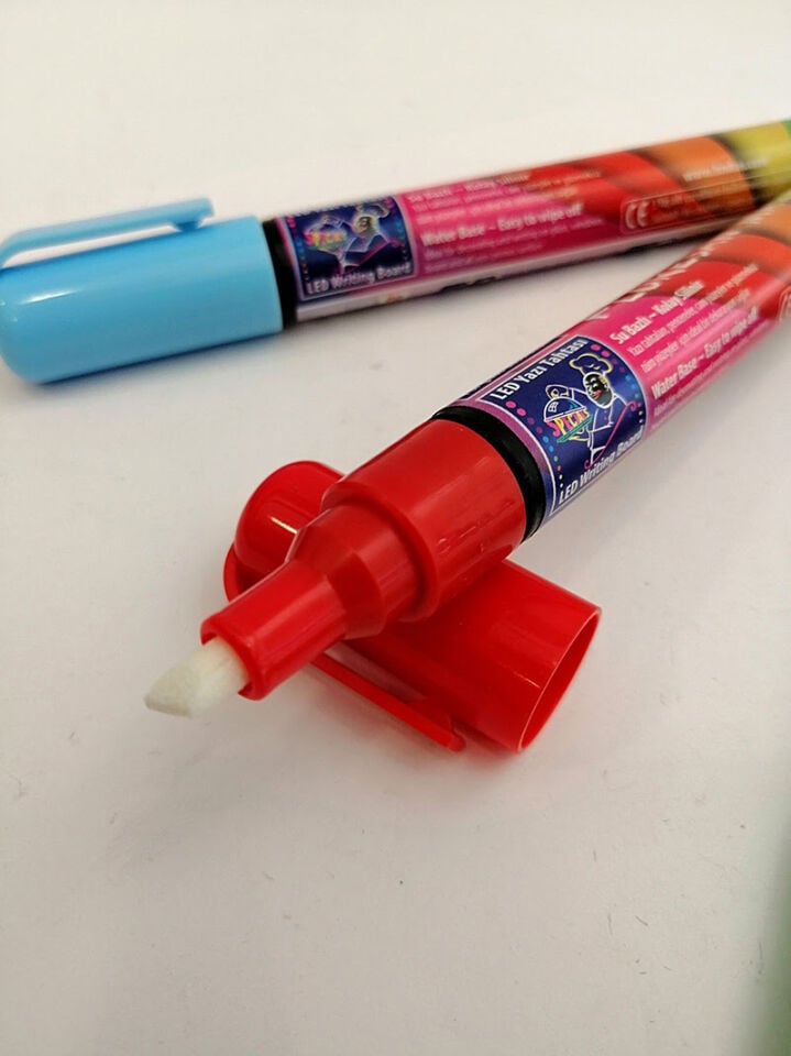 KALEM KESİK UÇLU 4,5MM RENKLİ Silinebilir Dolgun Kalem Kırmızı Mavi Yeşil Renklerde Mürekkep Glory Floresan Marker