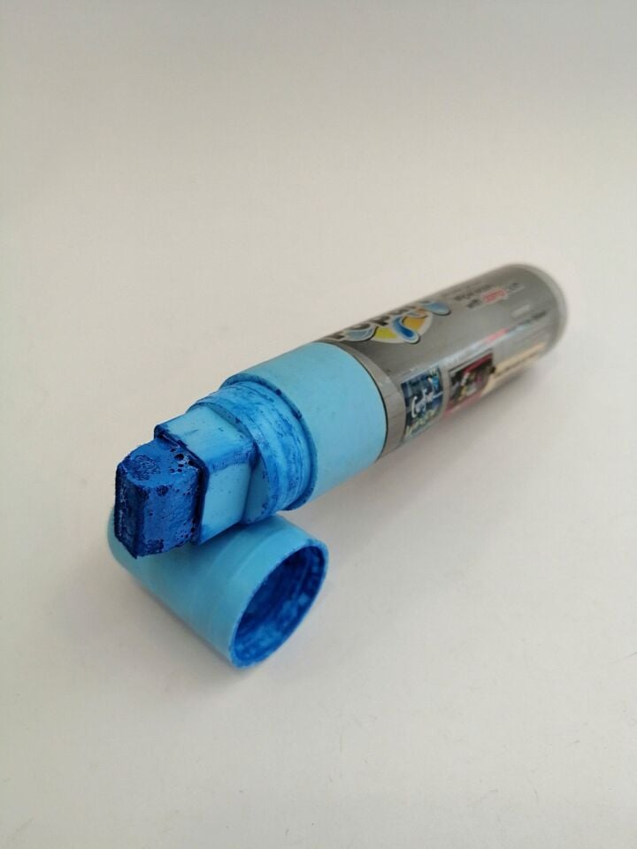 KALEM KESİK UÇLU 15MM MAVİ Renkli Kaligrafi Kalemi