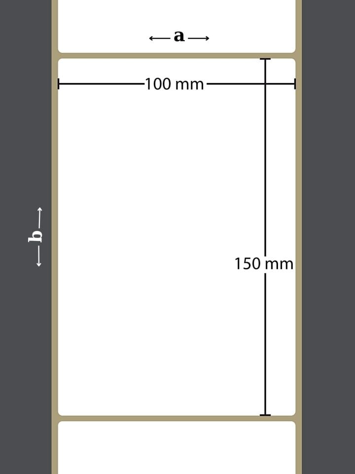 150X100 VELLUM YAPIŞKANLI ETİKET (500LÜ) / Vellum Barkod Etiketi, Yapışkanlı Raf Etiketi