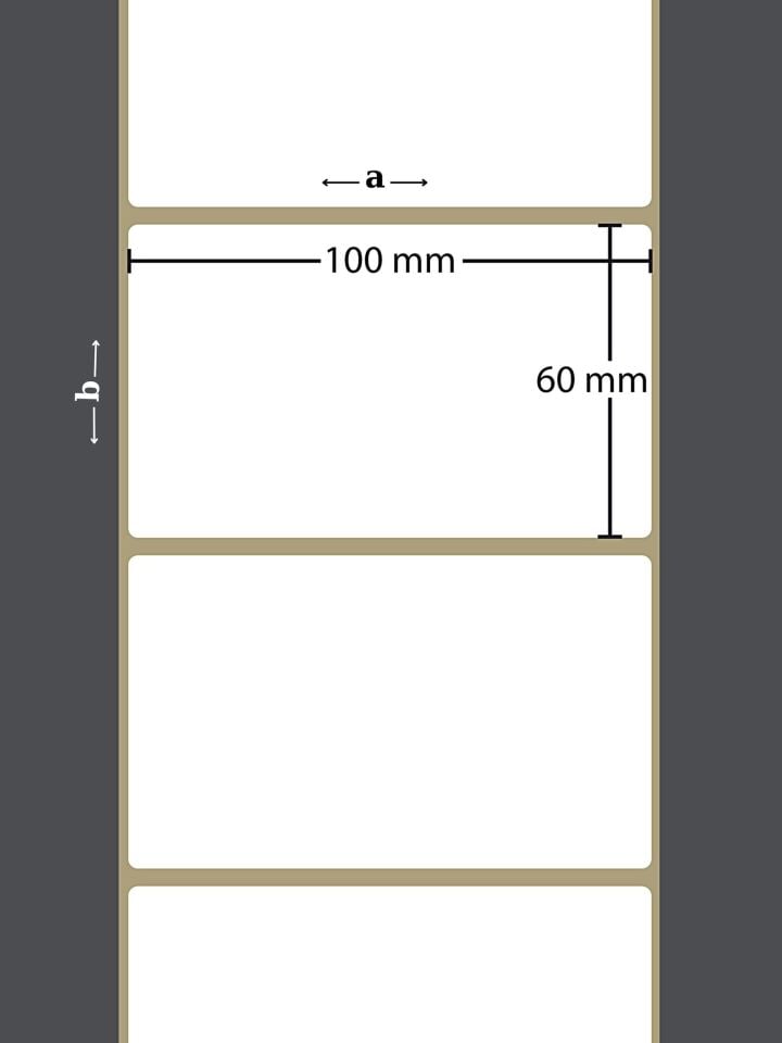 60X100 VELLUM Barkod YAPIŞKANLI ETİKET (500LÜ) Isı ve Işıktan Etkilenmeyen Raf Etiketi Fiyat Etiketi