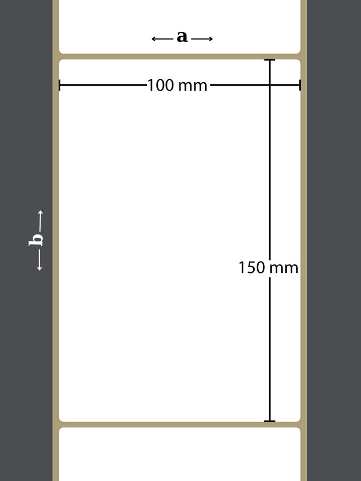 150X100 TERMAL YAPIŞKANLI ETİKET (500LÜ) / Termal Rulo Yapışkanlı Barkod Etiketi
