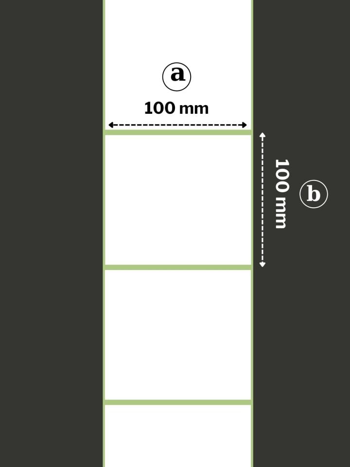 100X100 TERMAL YAPIŞKANLI Barkod ETİKET (500LÜ) Raf Etiketi Fiyat Etiketi
