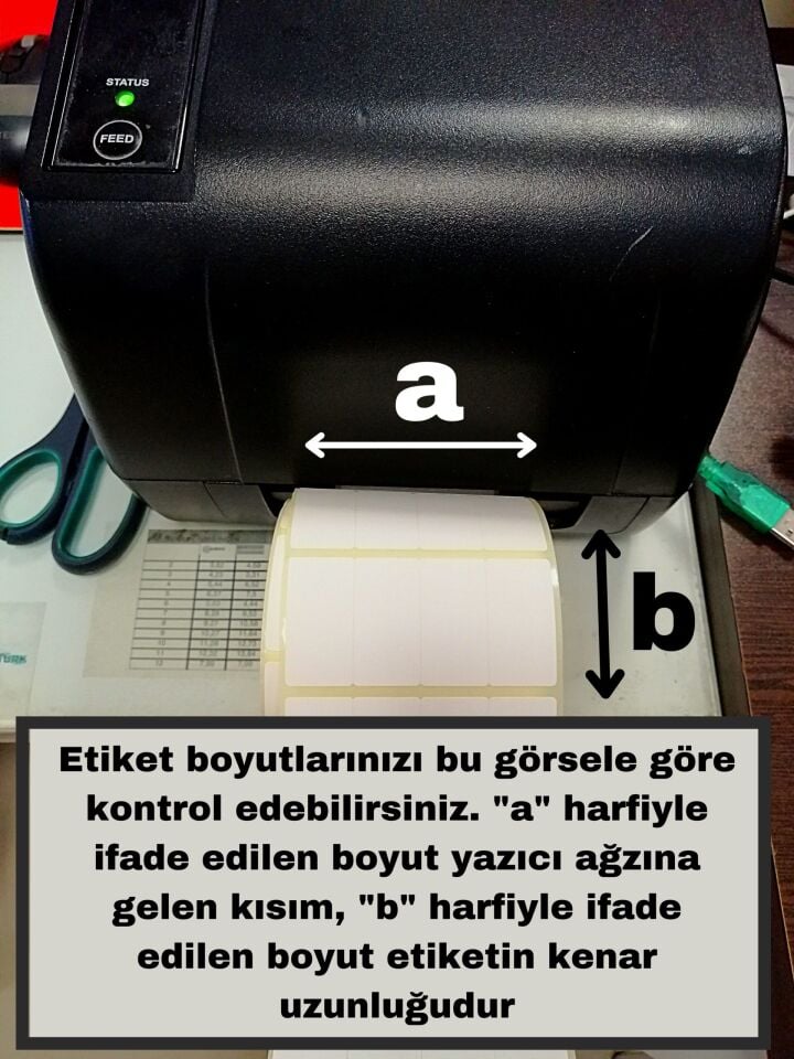 25X60 TERMAL YAPIŞKANLI Barkod ETİKET (1000 Adet) Fiyat Etiketi Raf Etiketi