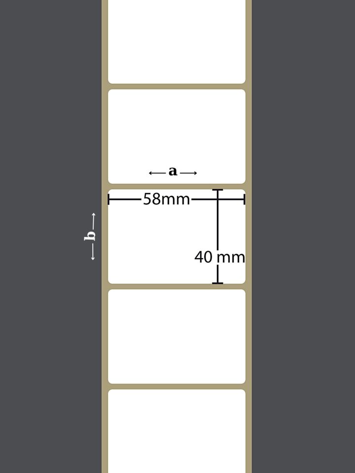 40X58 TERMAL YAPIŞKANLI Barkod ETİKET Terazi Etiketi (500 LÜ) Raf Etiketi Fiyat Etiketi