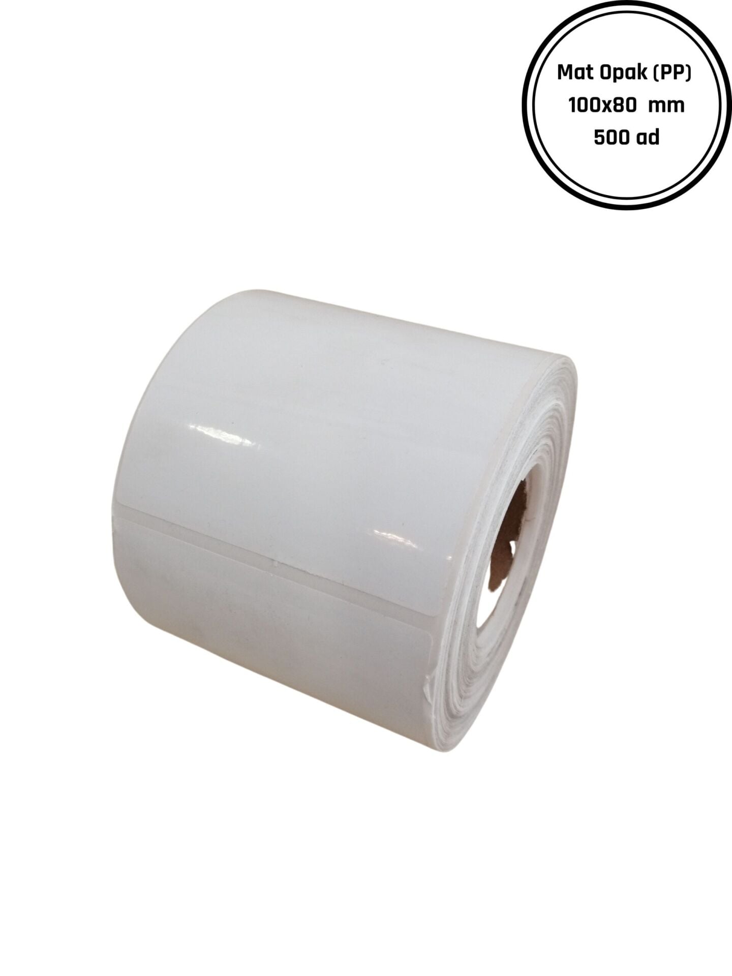 100×80 POLİPLEN (PP) YAPIŞKANLI ETİKET (500 LÜ) / Plastik Etiket