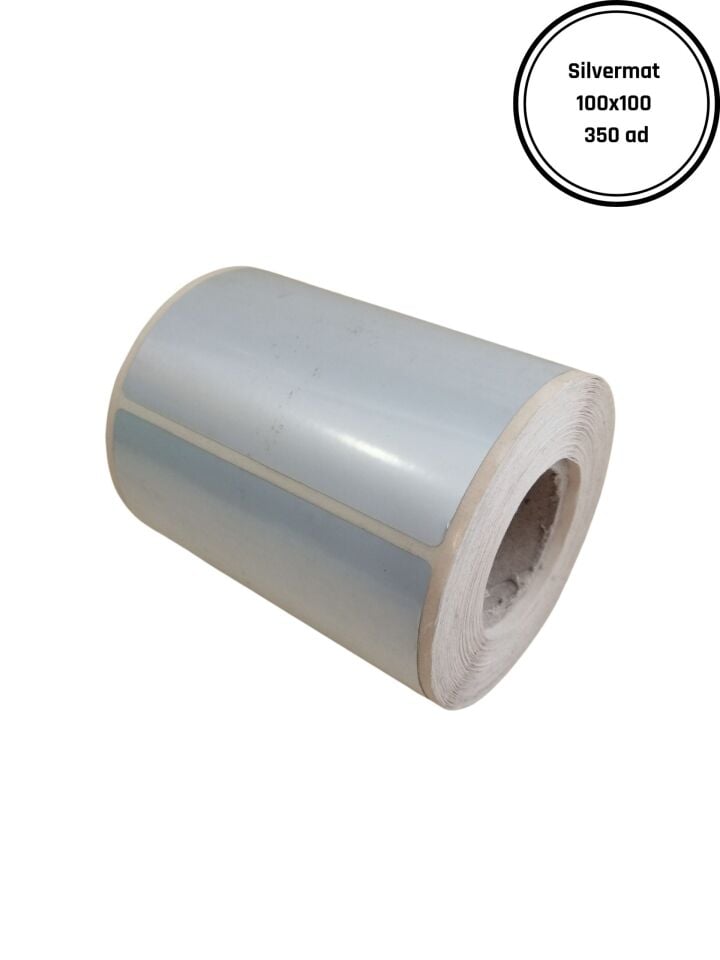 SILVERMAT 100X100(350 Li) YAPIŞKANLI ETİKET