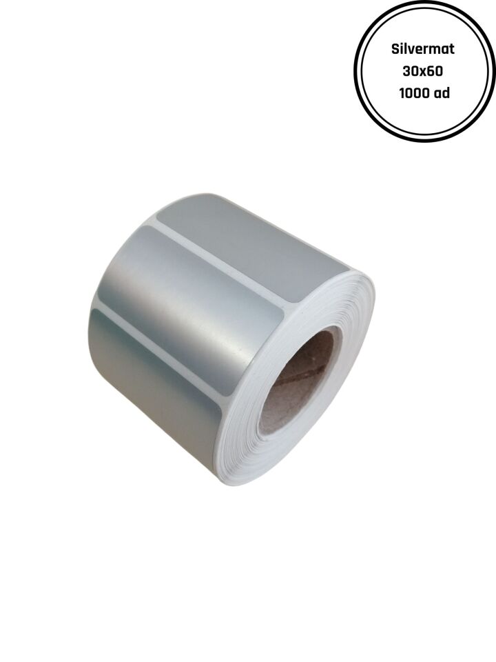 SILVERMAT 30X50(1000 Li) YAPIŞKANLI ETİKET