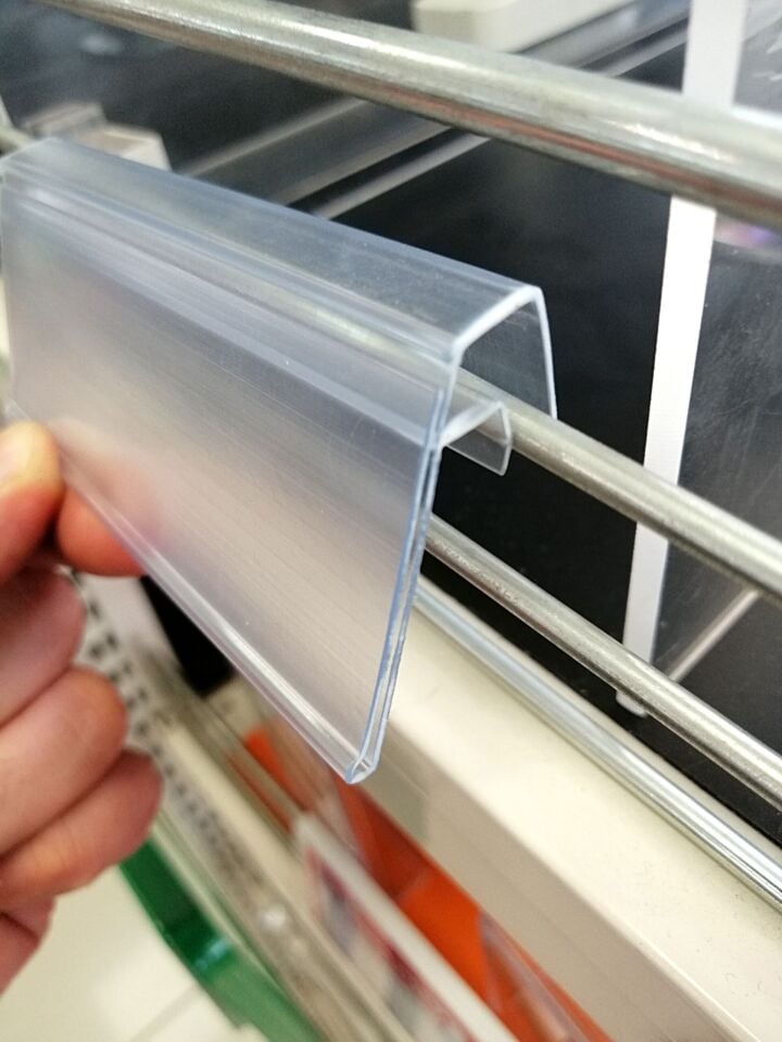 PVC GEÇME ETİKETLİK 100X40MM TEL SEPET İÇİN