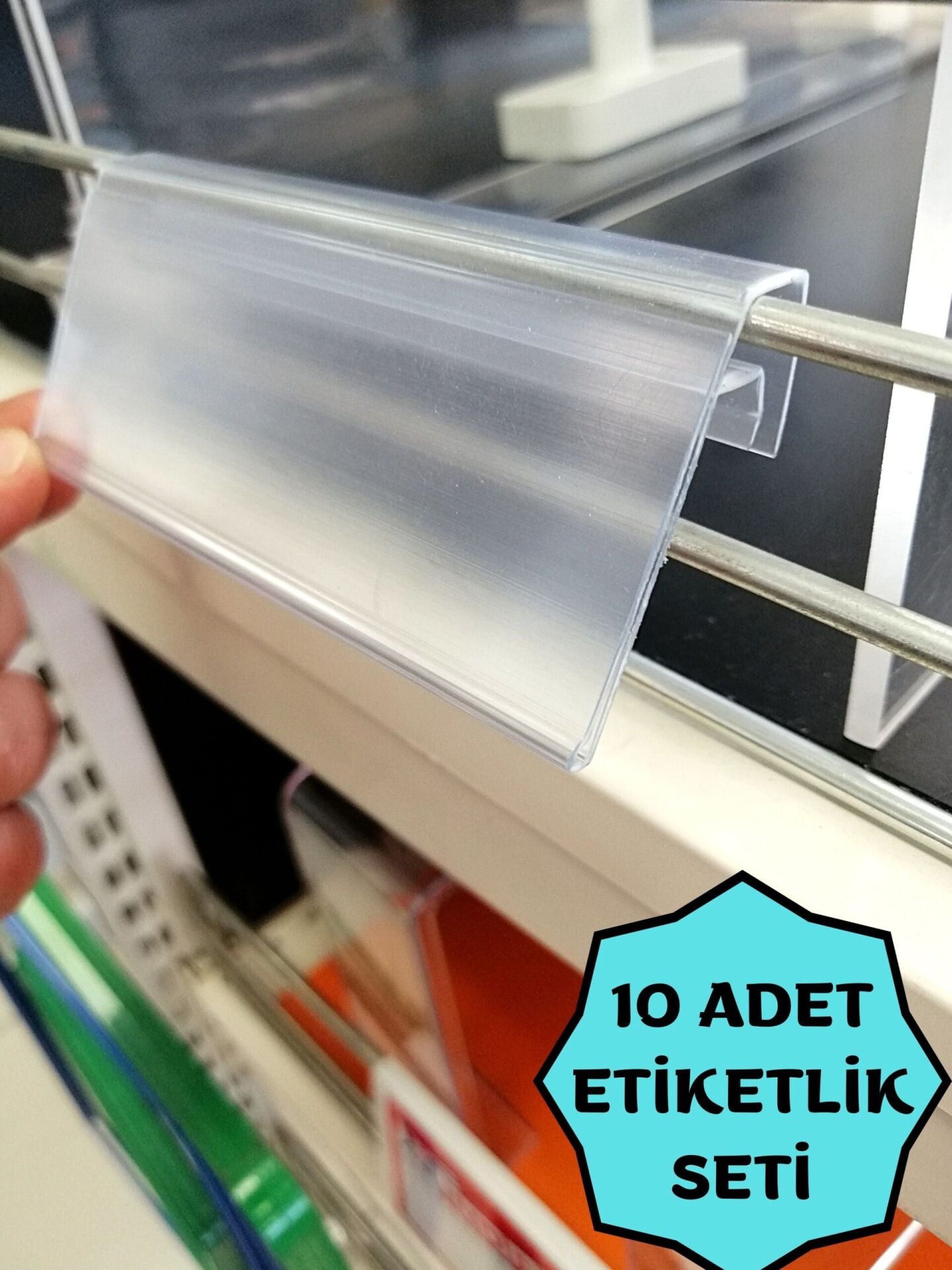 PVC GEÇME ETİKETLİK 100X40MM TEL SEPET İÇİN
