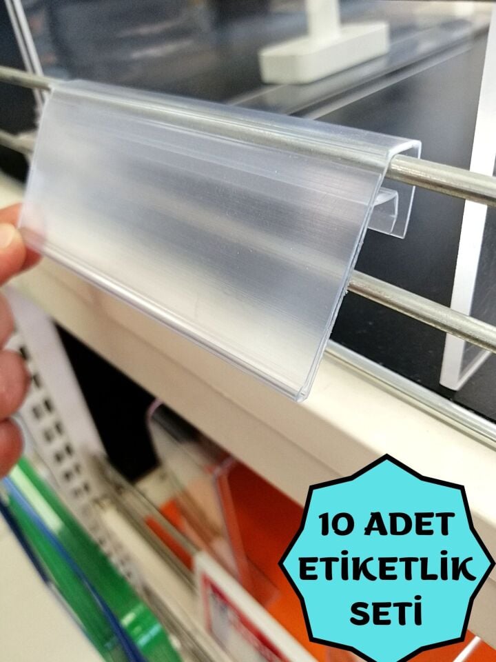 PVC GEÇME ETİKETLİK 100X40MM TEL SEPET İÇİN