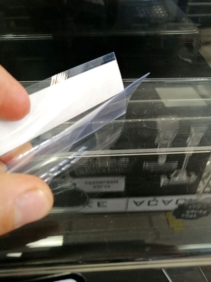 PVC YAPIŞKANLI ETİKETLİK 10 ADET  100X38MM pvc yapışkanlı etiketlik, yapışkanlı etiket tutucu, pvc etiket tutucu