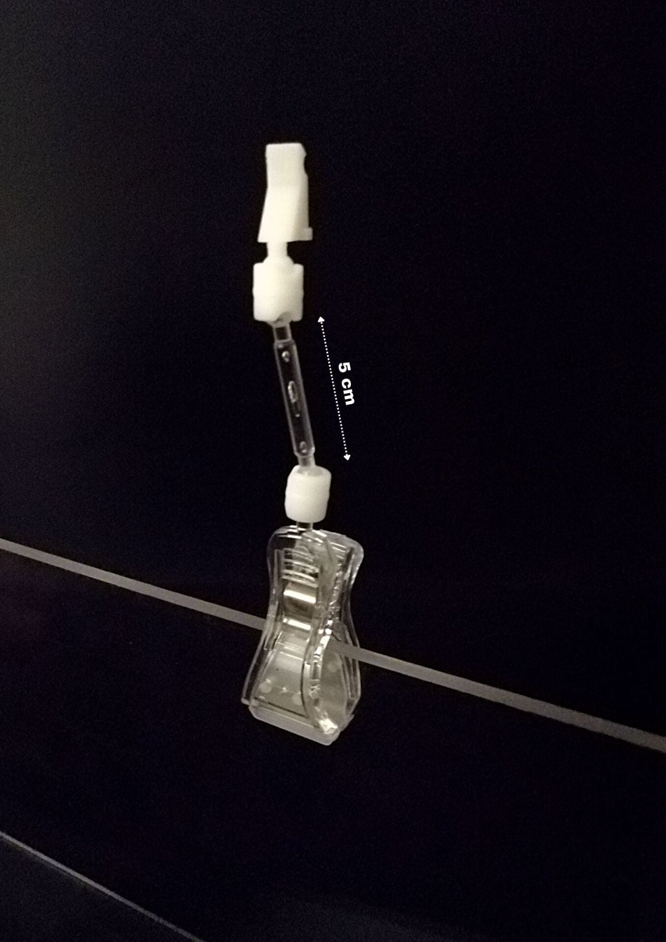 ŞEFFAF BÜYÜK MANDAL 50MM ÇUBUKLU FİYAT KASETİ TUTUCU mandallı fiyat kaseti tutucu aparat, fiyat kaseti tutucu aparat, mandallı fiyat kasetliği