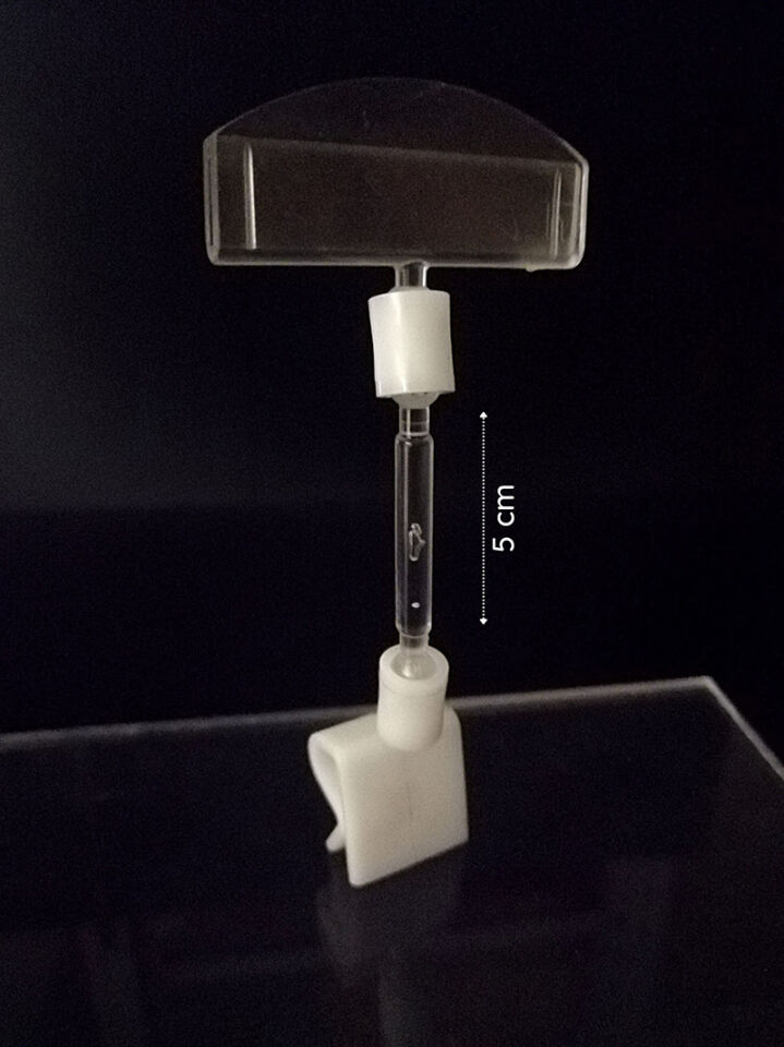ŞEFFAF TEPSİ APARATLI KÜÇÜK OVAL 50MM ÇUBUKLU ETİKETLİK