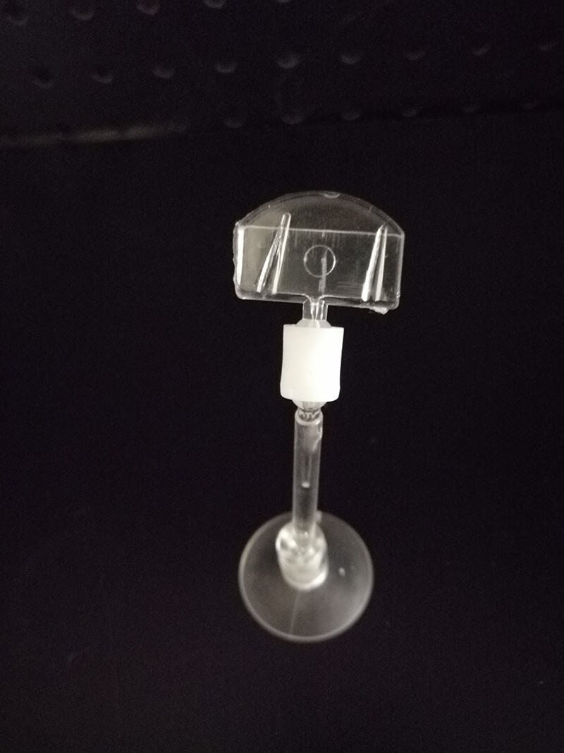 ŞEFFAF VANTUZLU KÜÇÜK OVAL 50MM ÇUBUKLU ETİKETLİK vantuzlu fiyat etiketi tutucu, vantuzlu çubuklu fiyat etiketliği, fiyat etiketi tutucu, vantuzlu etiket tutucu aparat