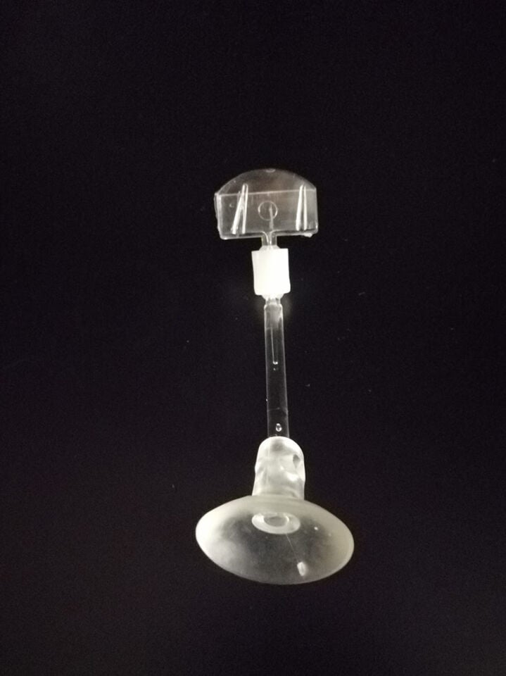 ŞEFFAF VANTUZLU KÜÇÜK OVAL 50MM ÇUBUKLU ETİKETLİK vantuzlu fiyat etiketi tutucu, vantuzlu çubuklu fiyat etiketliği, fiyat etiketi tutucu, vantuzlu etiket tutucu aparat