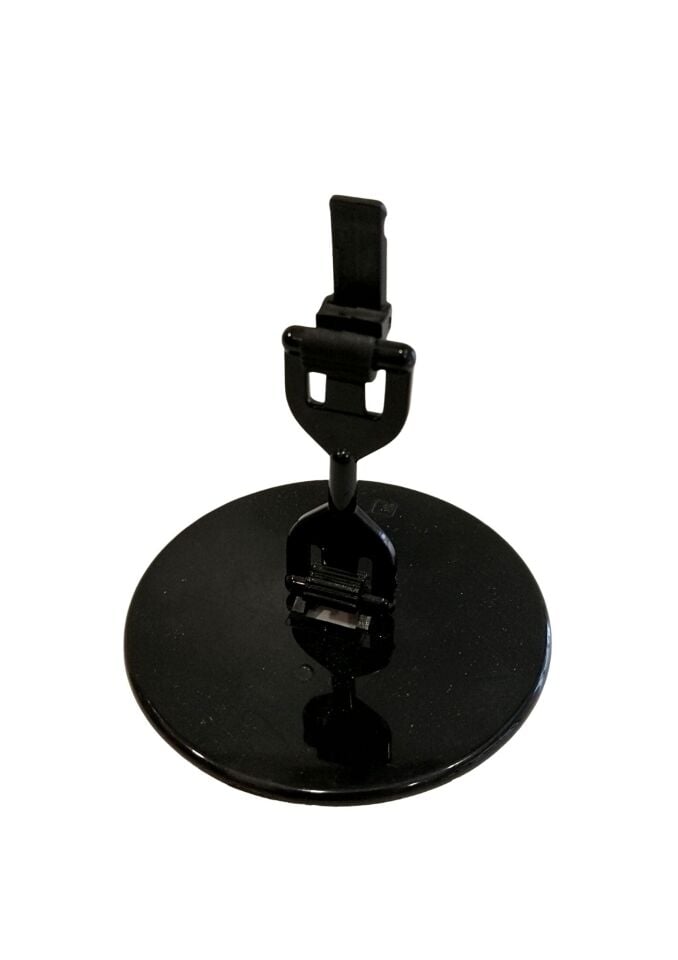 ŞEFFAF YUVARLAK TABAN 50MM ÇUBUKLU TIRTIL ETİKETLİK yuvarlak tabanlı açılı fiyat kaseti tutucu, açısı ayarlanabilir fiyat kaseti tutucu, tabanlı açısı ayarlanabilir fiyat kaseti tutma aparatı